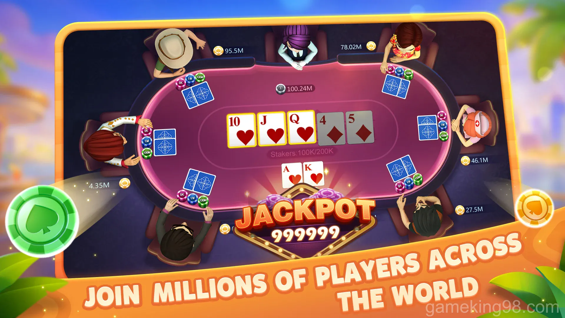 Giao diện chính của ứng dụng King98