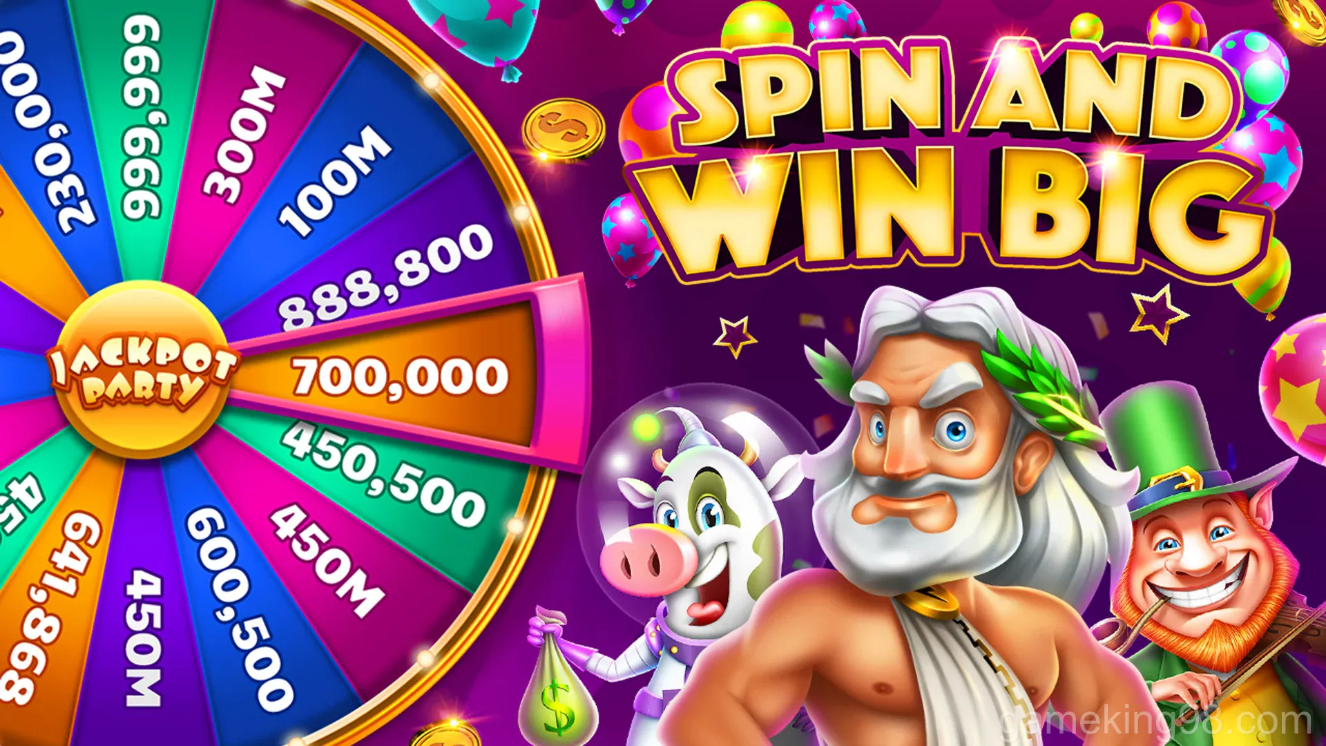 Màn hình chơi game slots tại King98